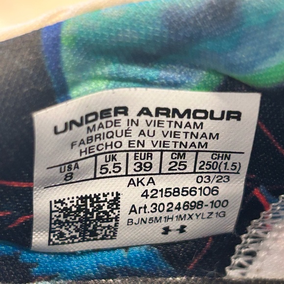 Under Armour Multicolor Athletic Sneakers - Picture 6 of 6